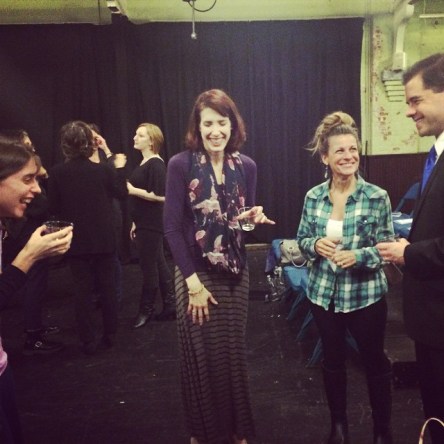 Celebrating Opening Night at Speranza Theatre.