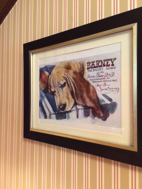 Painting for Barney the Basset Hound